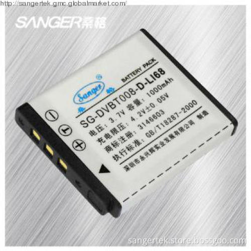 D-Li68 Rechargeable Li-ion Digital Camera Battery
